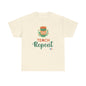 Coffee Teach Repeat - Back to School Boricua Teacher Heavy Cotton Tee