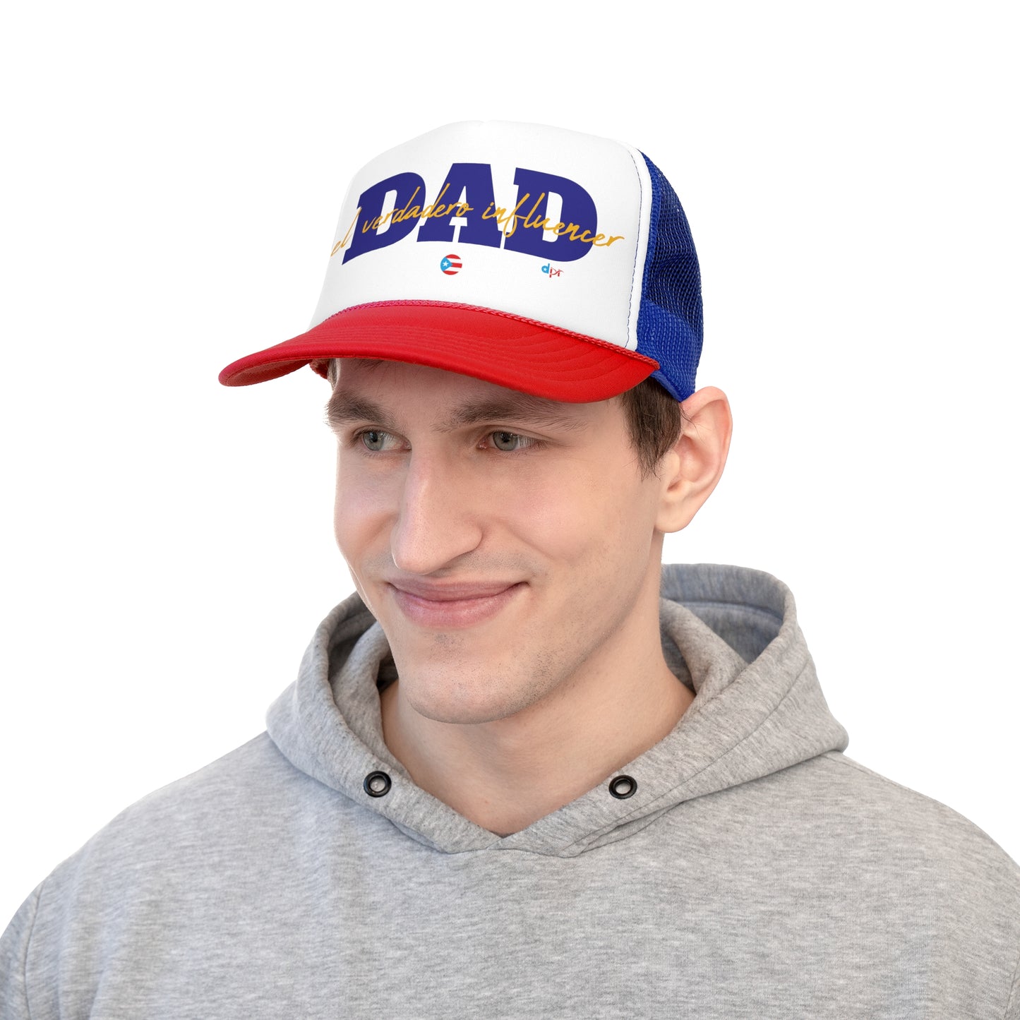 DAD El Verdadero Influencer Puerto Rican Pride Trucker Caps FREE SHIPPING
