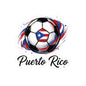 Puerto Rico Soccer Ball Flag Waterproof Kiss-Cut Vinyl Decal