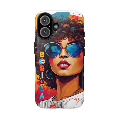 Boricua Girl Mosaico White Tough Phone Cases