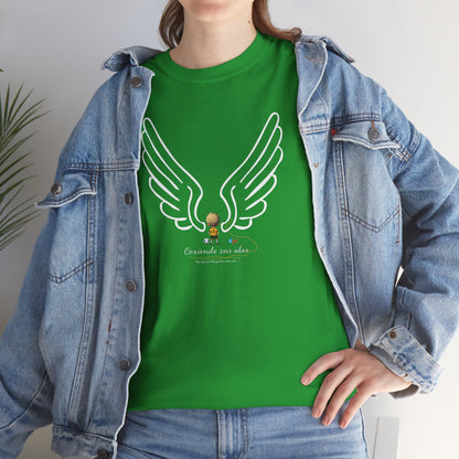 "Cosiendo sus alas" Soccer Player Unisex Heavy Cotton Tee