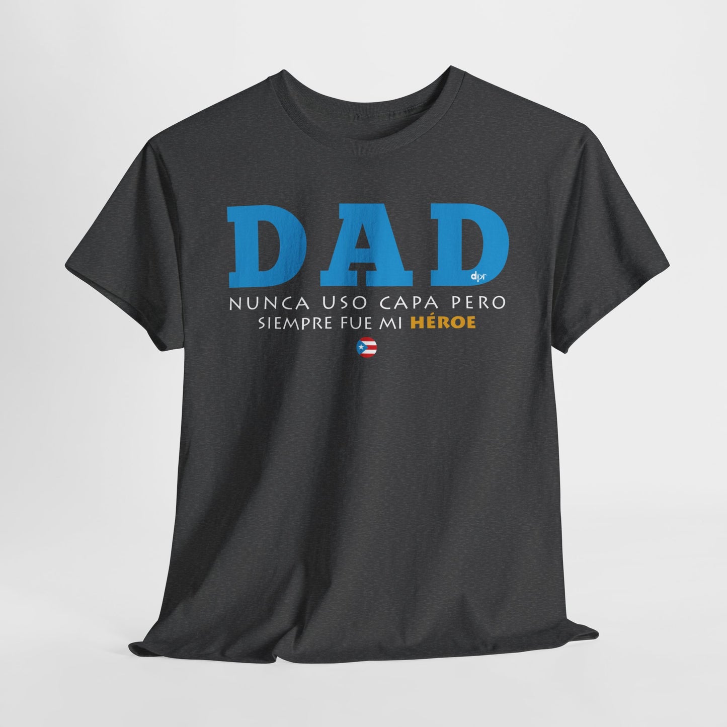 Dad Mi Héroe Blue Unisex Heavy Cotton Tee