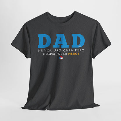 Dad Mi Héroe Blue Unisex Heavy Cotton Tee