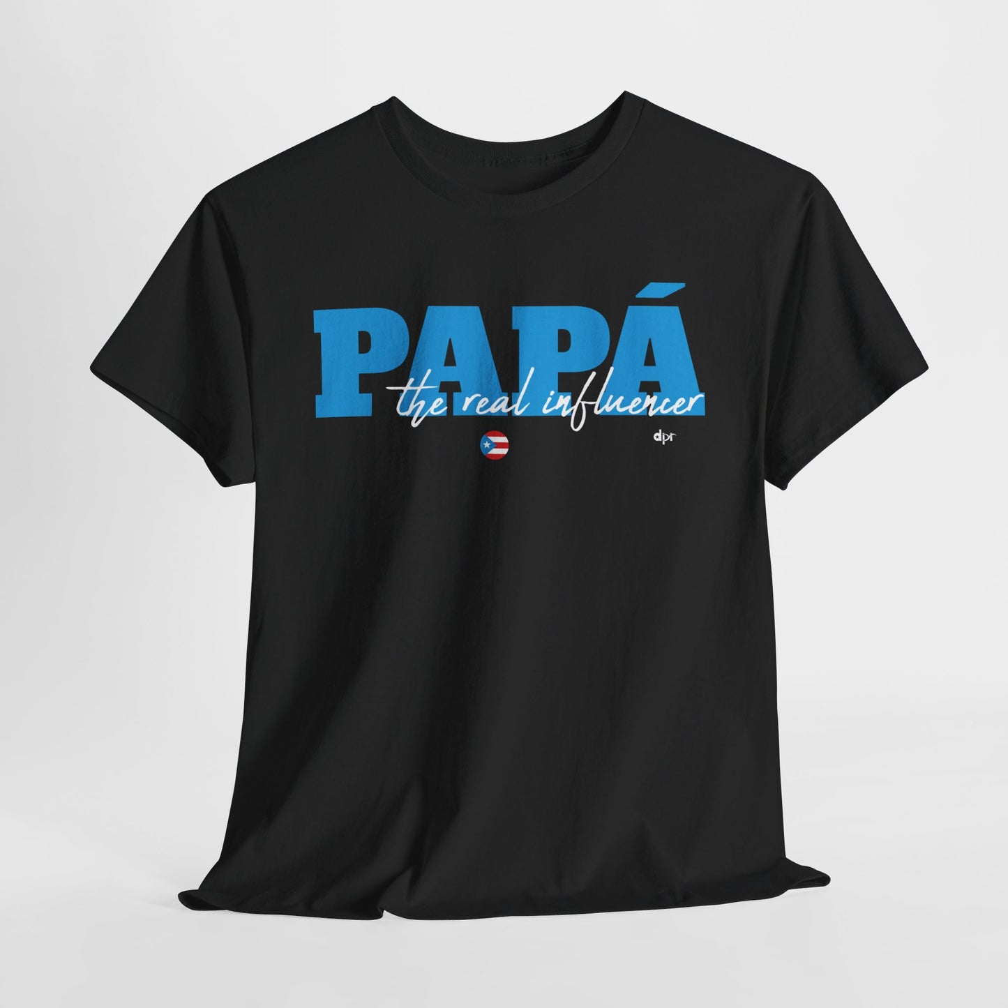 Papá The Real Influencer Blue Heavy Cotton Tee
