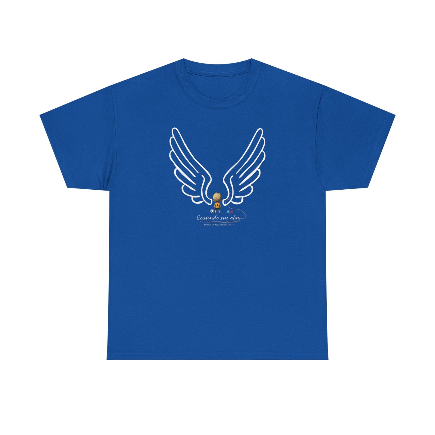 "Cosiendo sus alas" Soccer Player Unisex Heavy Cotton Tee