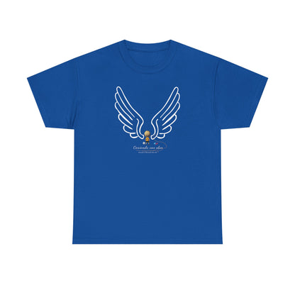 "Cosiendo sus alas" Soccer Player Unisex Heavy Cotton Tee