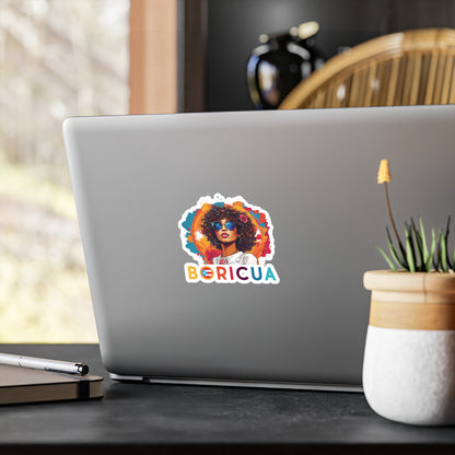Boricua Color Girl Kiss-Cut Vinyl Decals