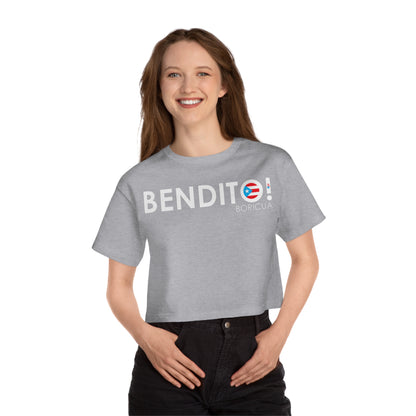 BENDITO BORICUA Flowy Cropped Tee