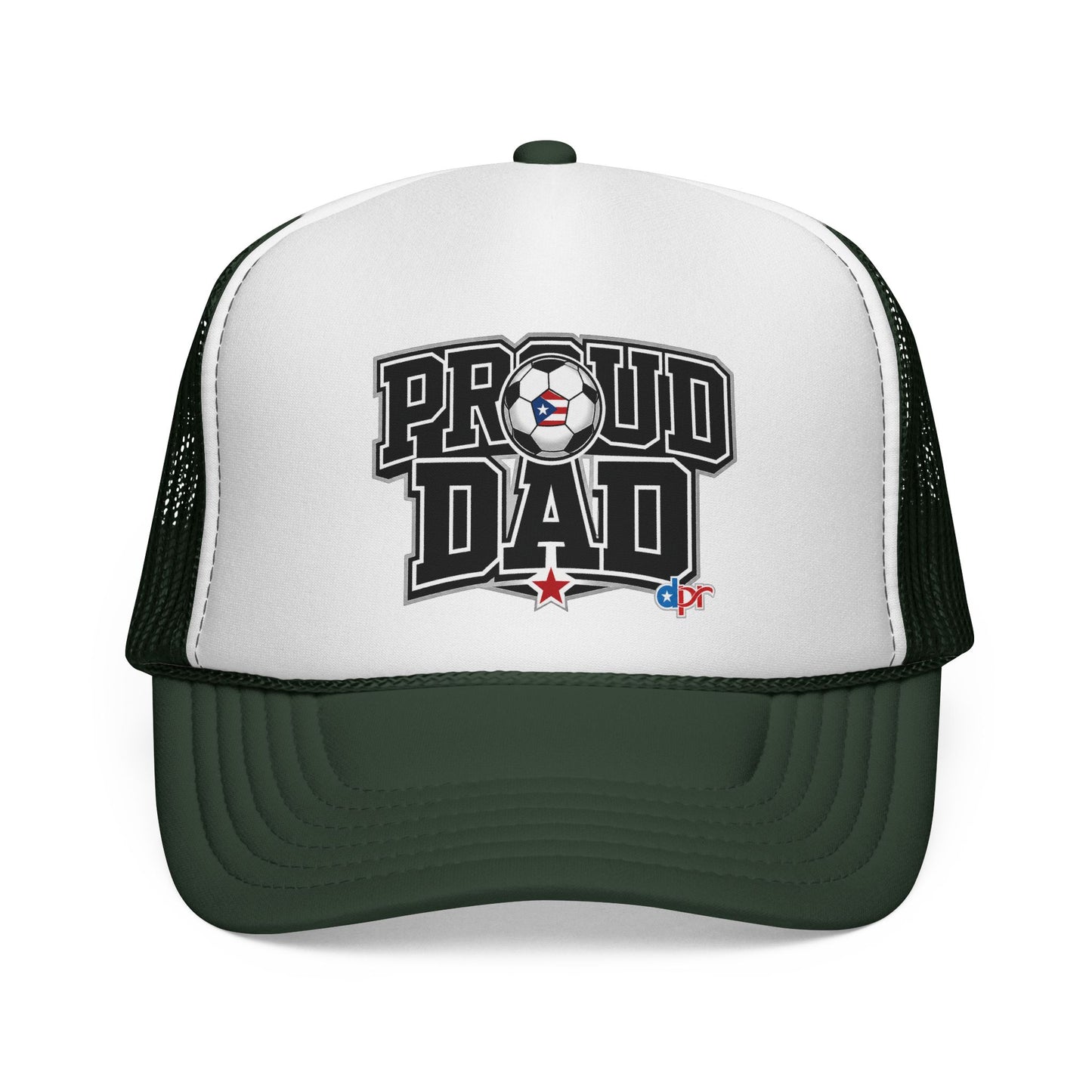 Proud Dad Soccer Boricua Trucker Caps FREE SHIPPING