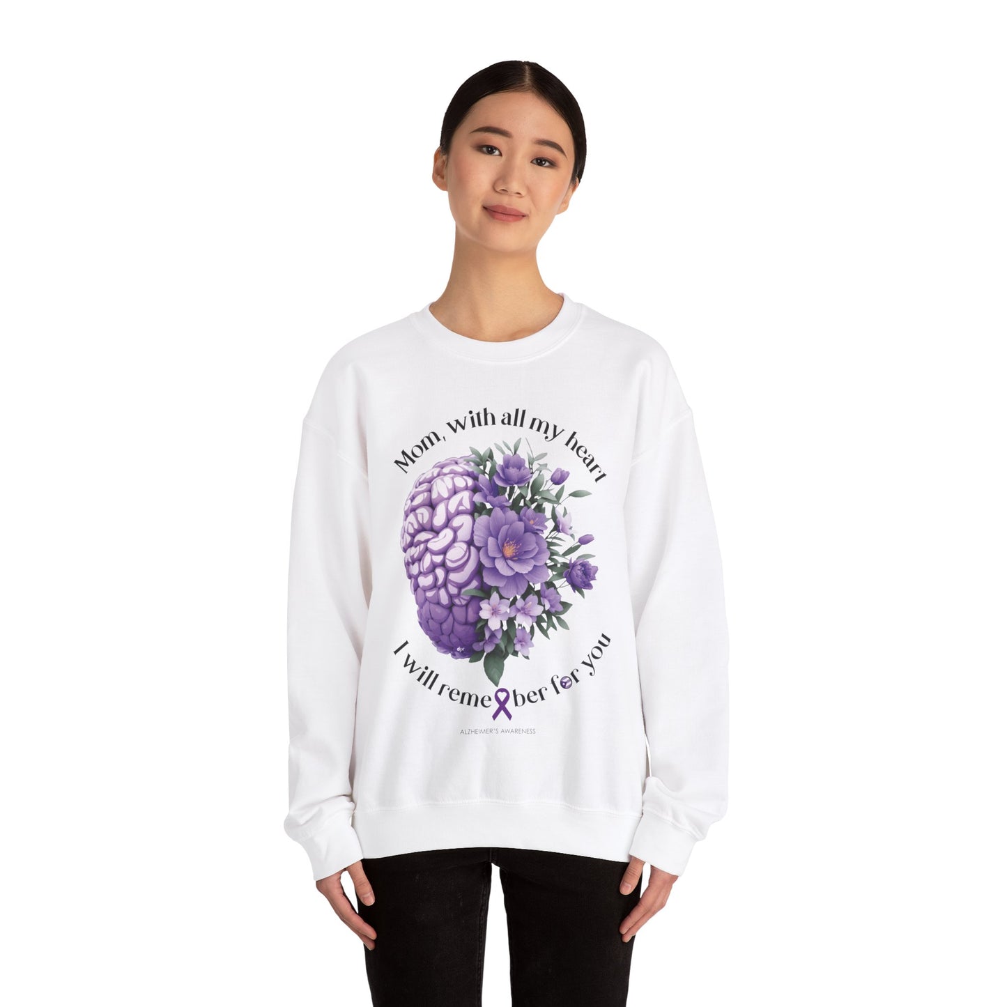 MOM I Will Remember for You Heavy Blend™ Crewneck Sweaters