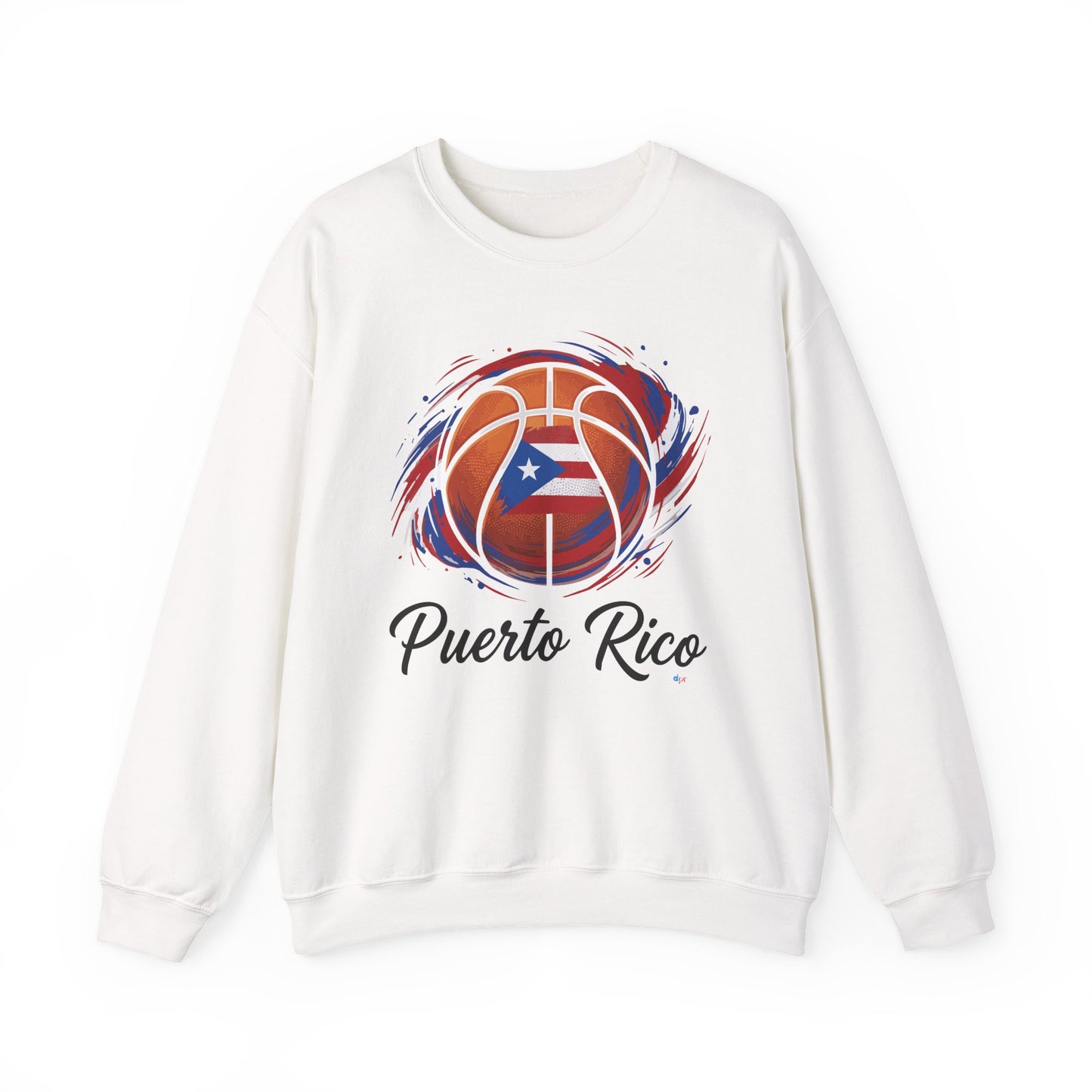 Puerto Rico Basketball Flag Heavy Blend™ Crewneck Sweatshirt
