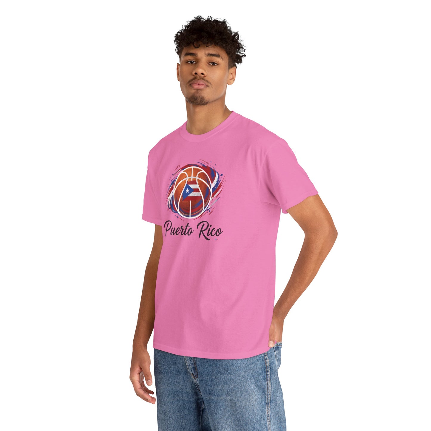 Puerto Rico Basketball Flag | Unisex Heavy Cotton T-Shirt