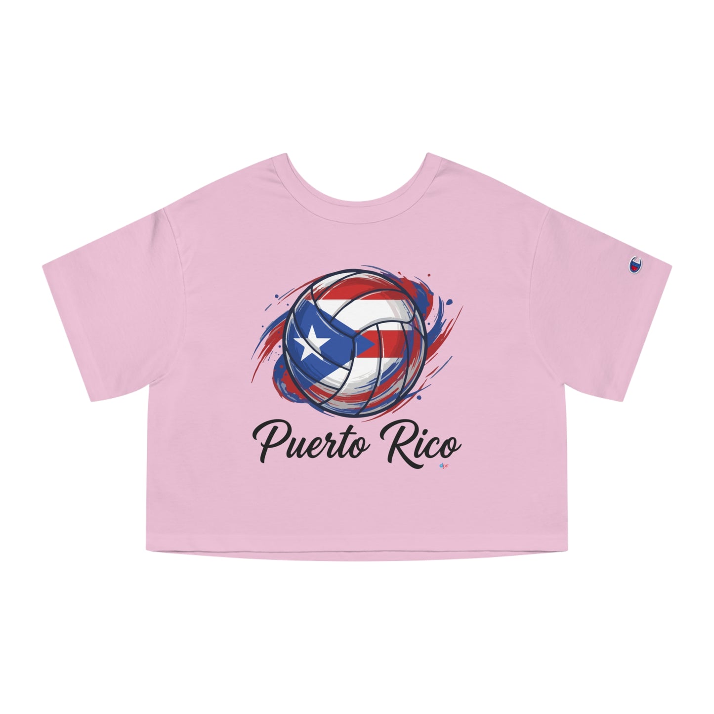 Puerto Rico Volleyball Women's Flowy Cropped Tee | Puerto Rican Volleyball Shirt