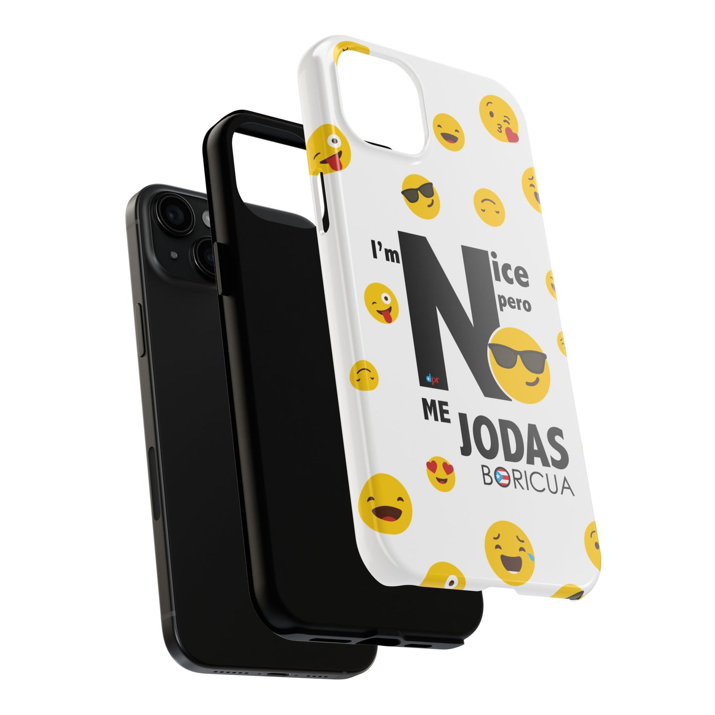 I'm Nice pero No me Jodas White Tough Phone Cases