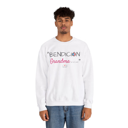 Bendición Grandma Boricua Unisex Heavy Blend™ Crewneck Sweaters