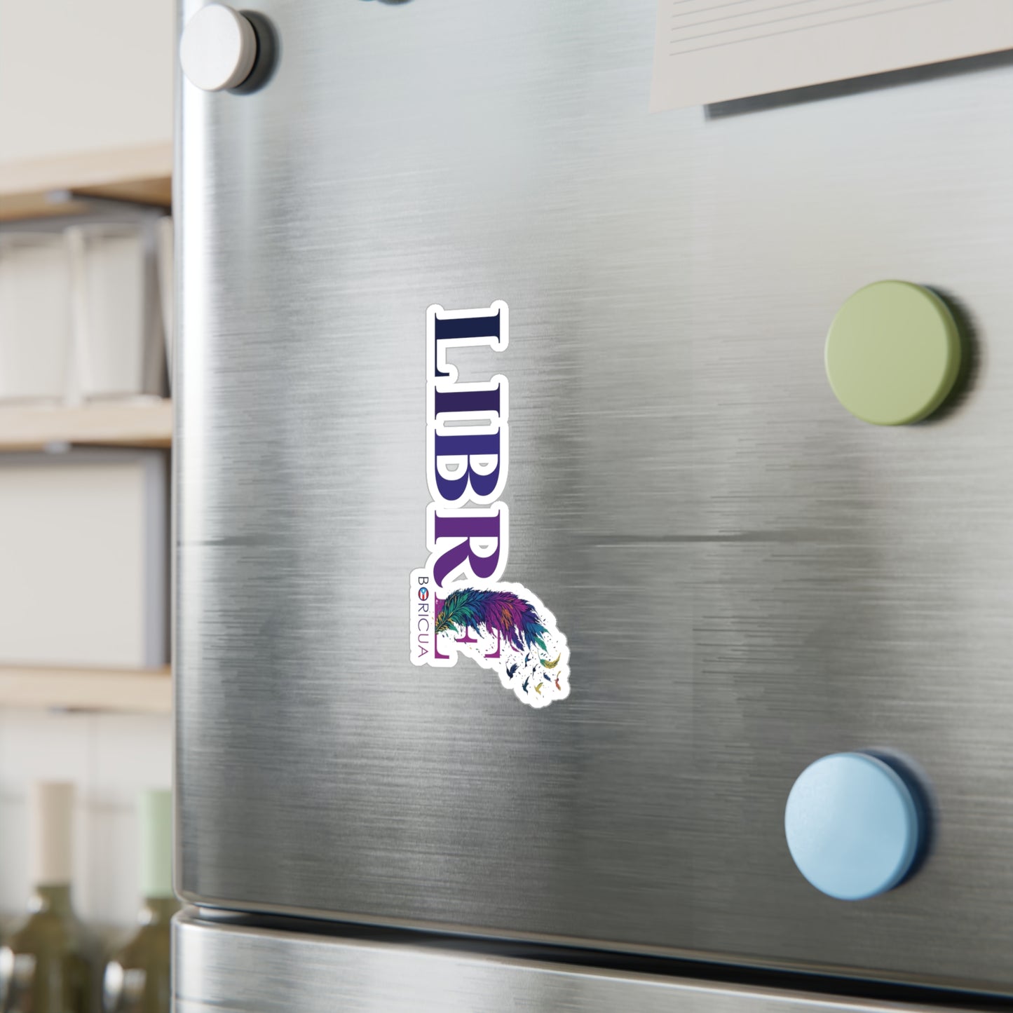 LIBRE BORICUA Waterproof Kiss-Cut Vinyl Decals