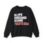 HOPE DREAMS HOME BANDERA Puerto Rico Heavy Blend™ Crewneck Sweaters