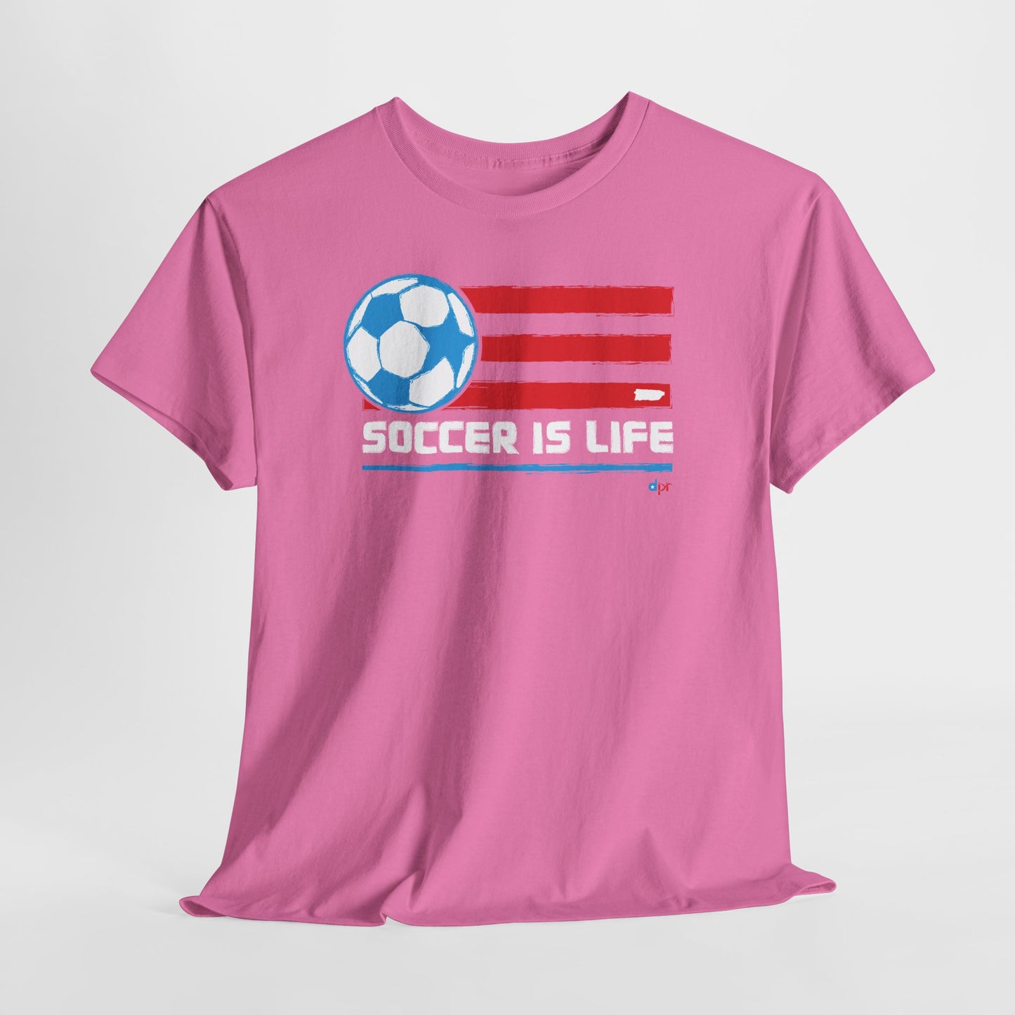Soccer is Life Colors Unisex Heavy Cotton Tee