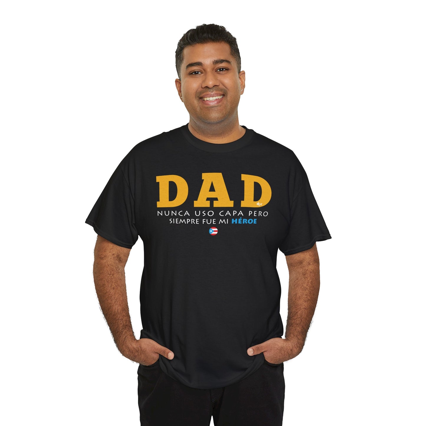 Dad Mi Héroe Yellow Unisex Heavy Cotton Tee