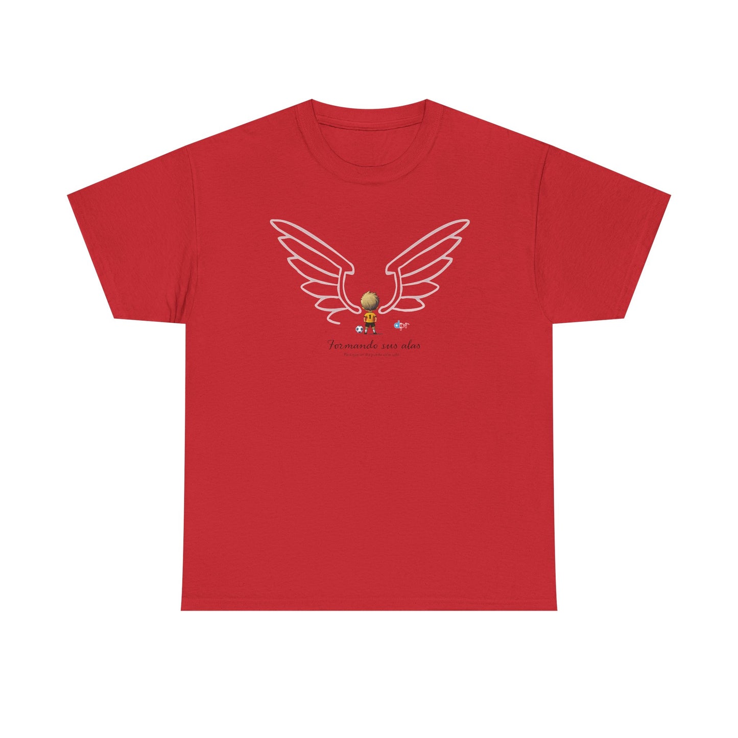 Formando sus Alas | Soccer Player Unisex Heavy Cotton Tee
