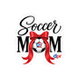 Soccer Mom Boricua Red Bow Puerto Rican Flag Waterproof Kiss-Cut Vinyl Decal