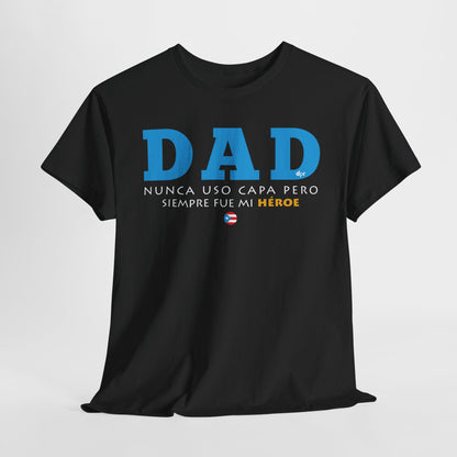 Dad Mi Héroe Blue Unisex Heavy Cotton Tee