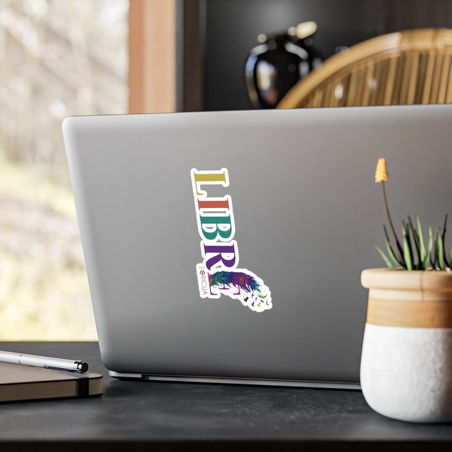 LIBRE Rainbow Waterproof Kiss-Cut Vinyl Decals