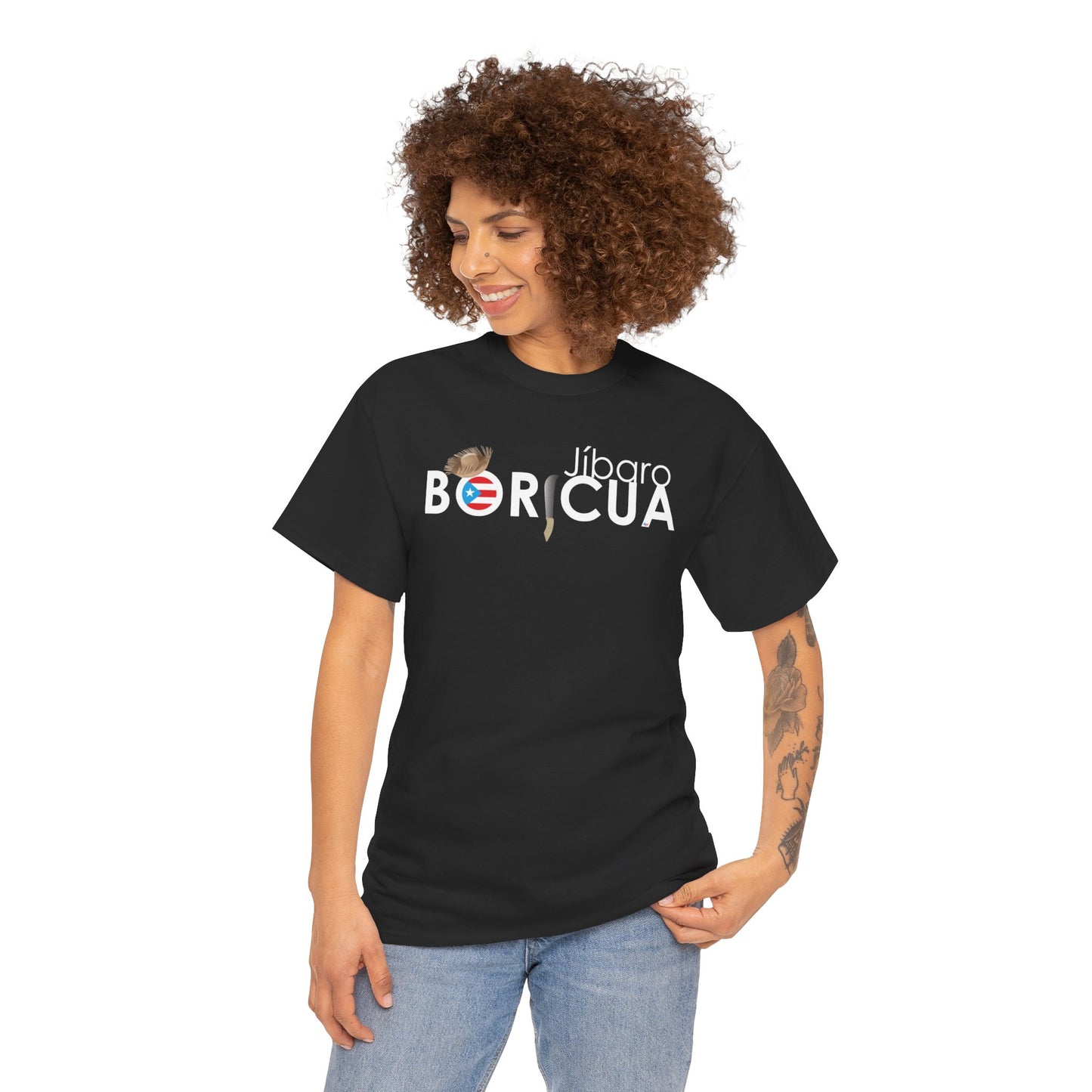 Jíbaro Boricua Unisex Heavy Cotton Tee
