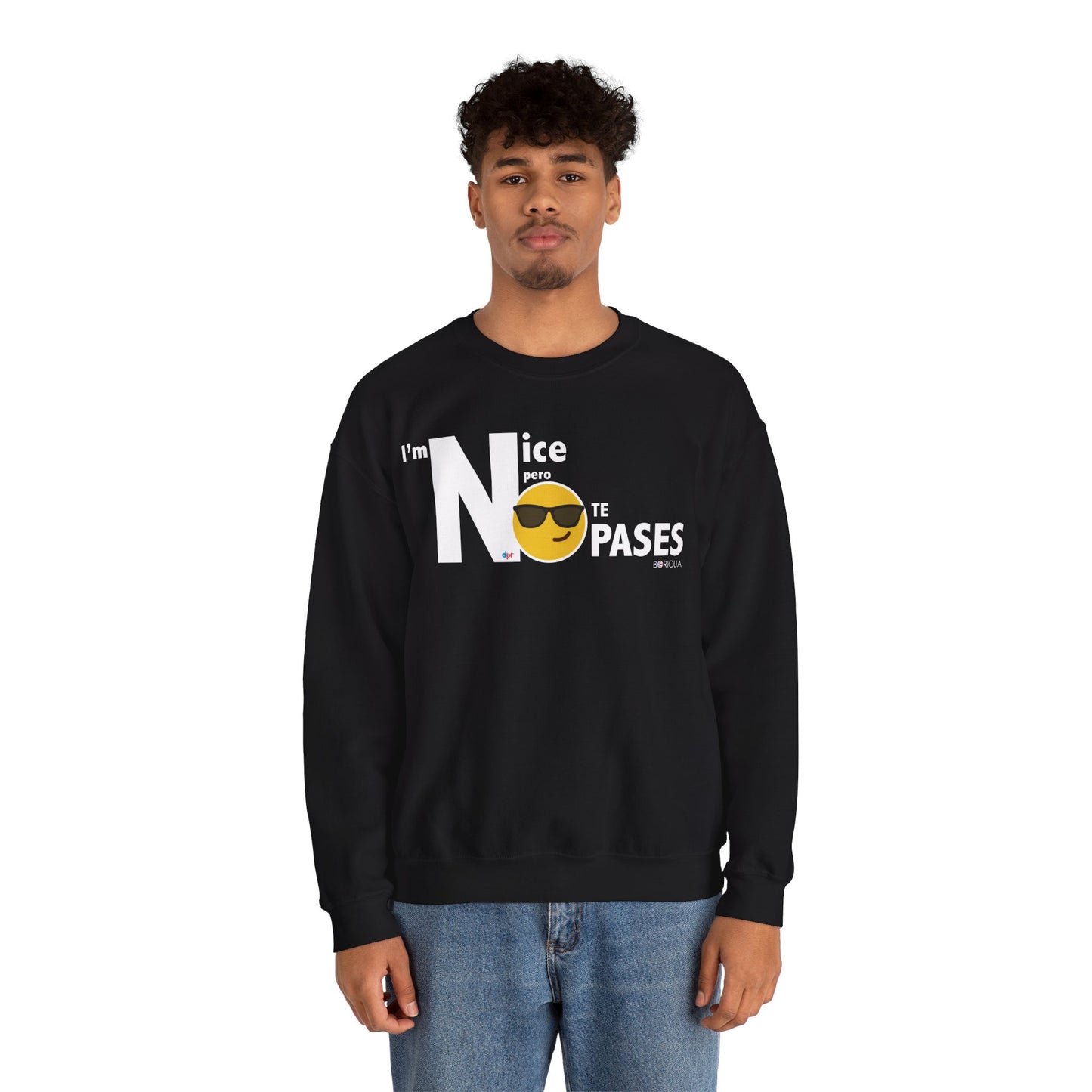 I'm Nice NO JODAS Unisex Heavy Blend™ Crewneck Sweaters