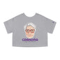 Abuela Boricua Always Here Never Left Women's Flowy Cropped Tee