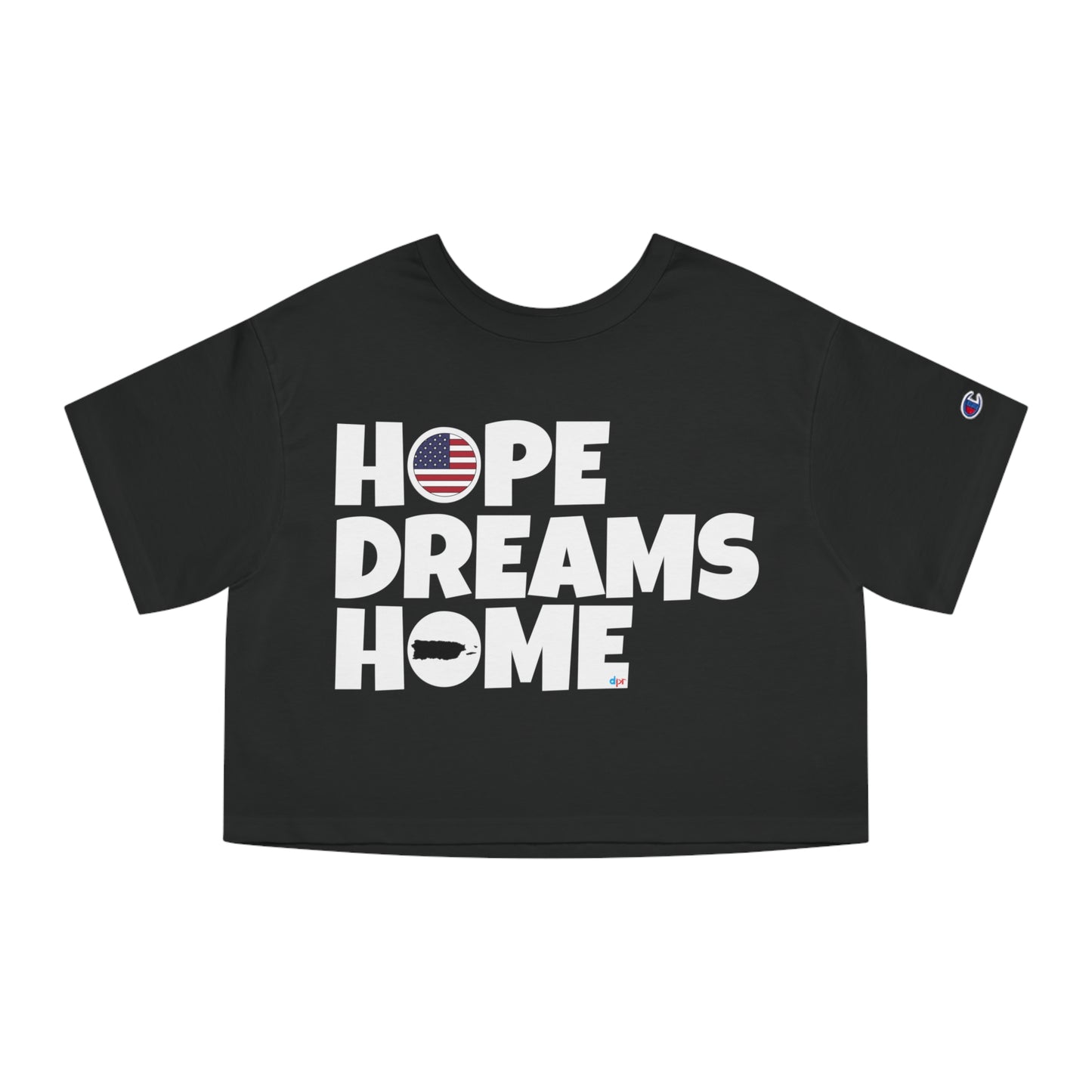 HOPE DREAMS HOME Puerto Rico Flowy Cropped Tee