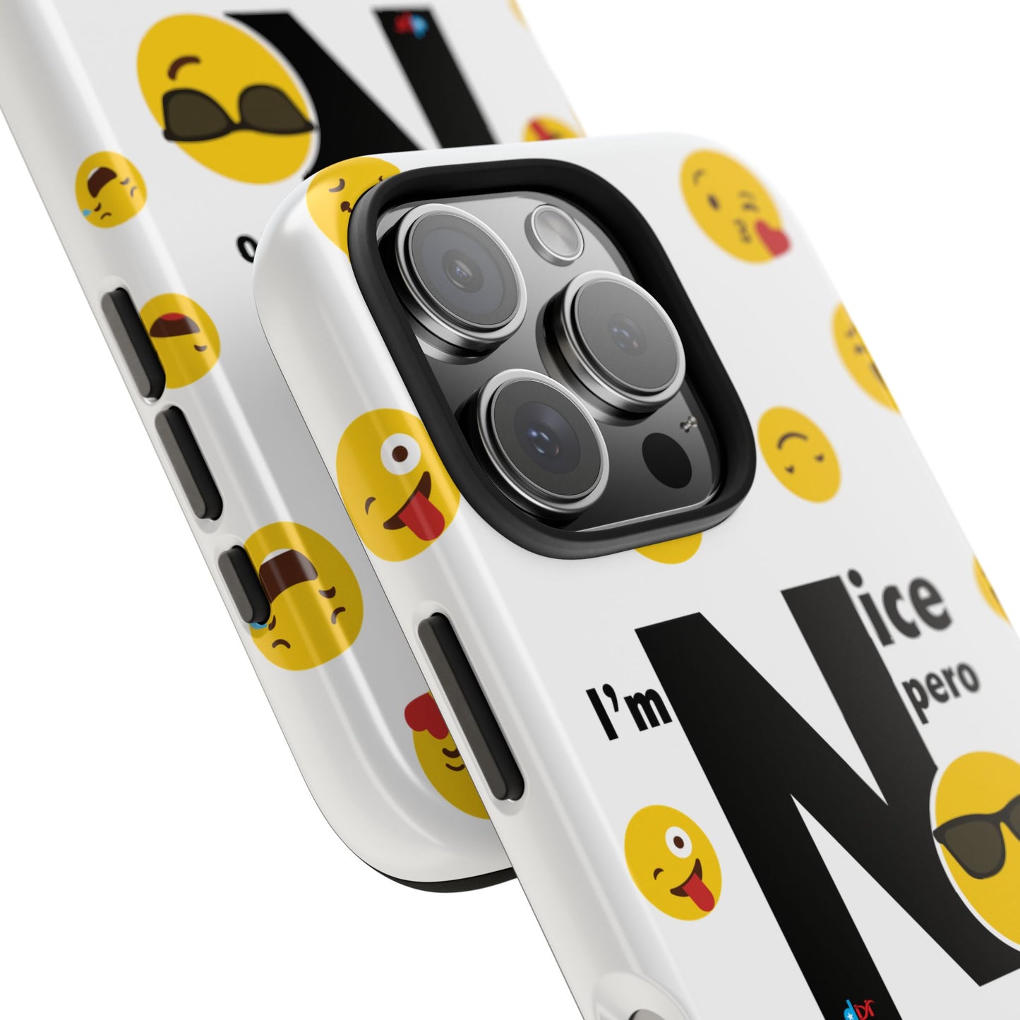 I'm Nice pero No me Jodas White Tough Phone Cases