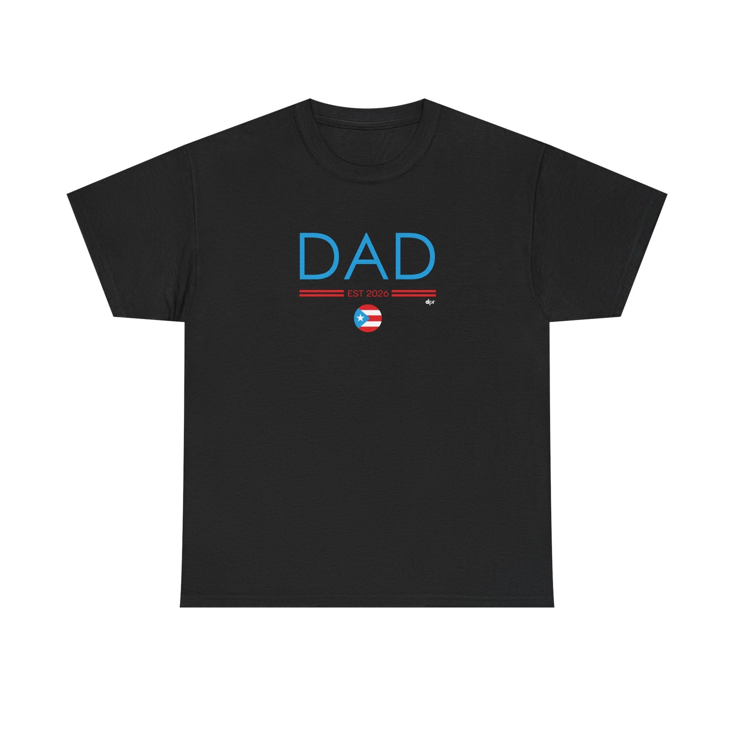 Papá EST. 2026 Puerto Rican Flag Unisex Heavy Cotton Tee