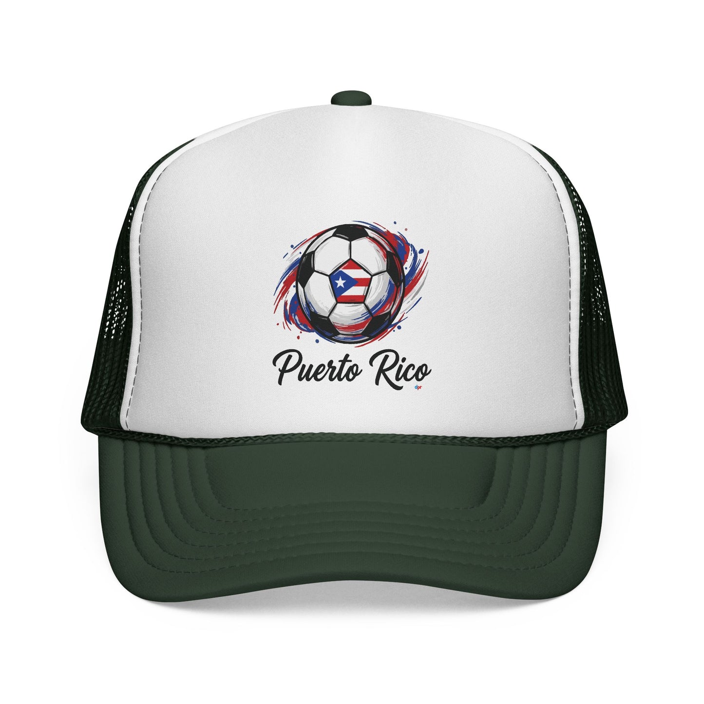 Puerto Rico Soccer Ball Flag Trucker Caps FREE SHIPPING