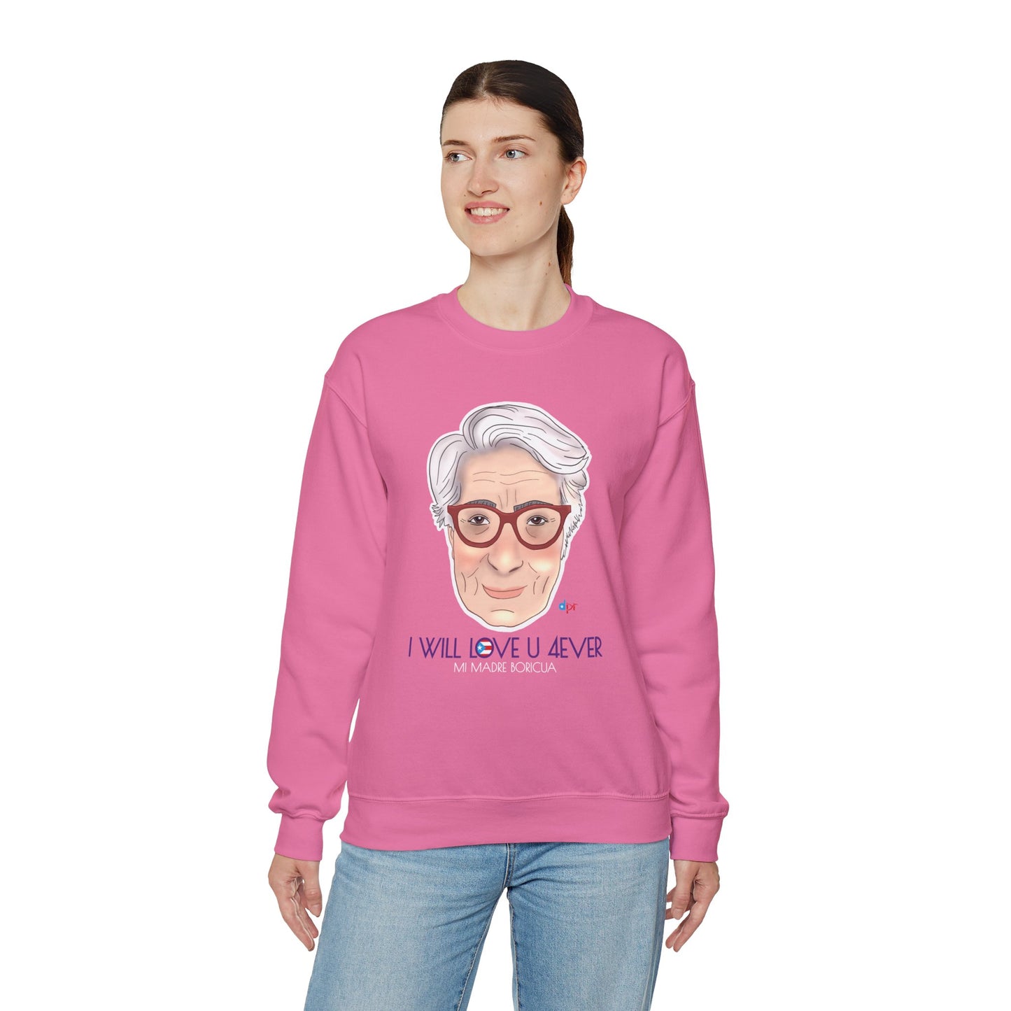 I Will Love You Forever Mamá Boricua Heavy Blend™ Crewneck Sweatshirt