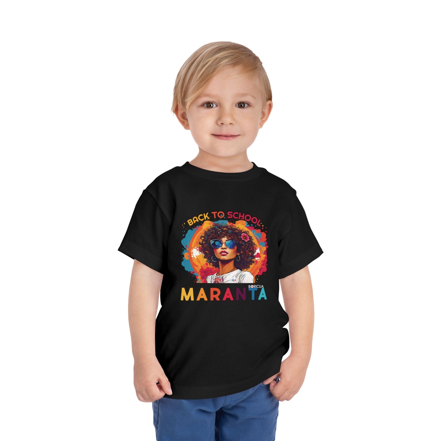 Back to School Maranta Boricua Toddler Short Sleeve Tee