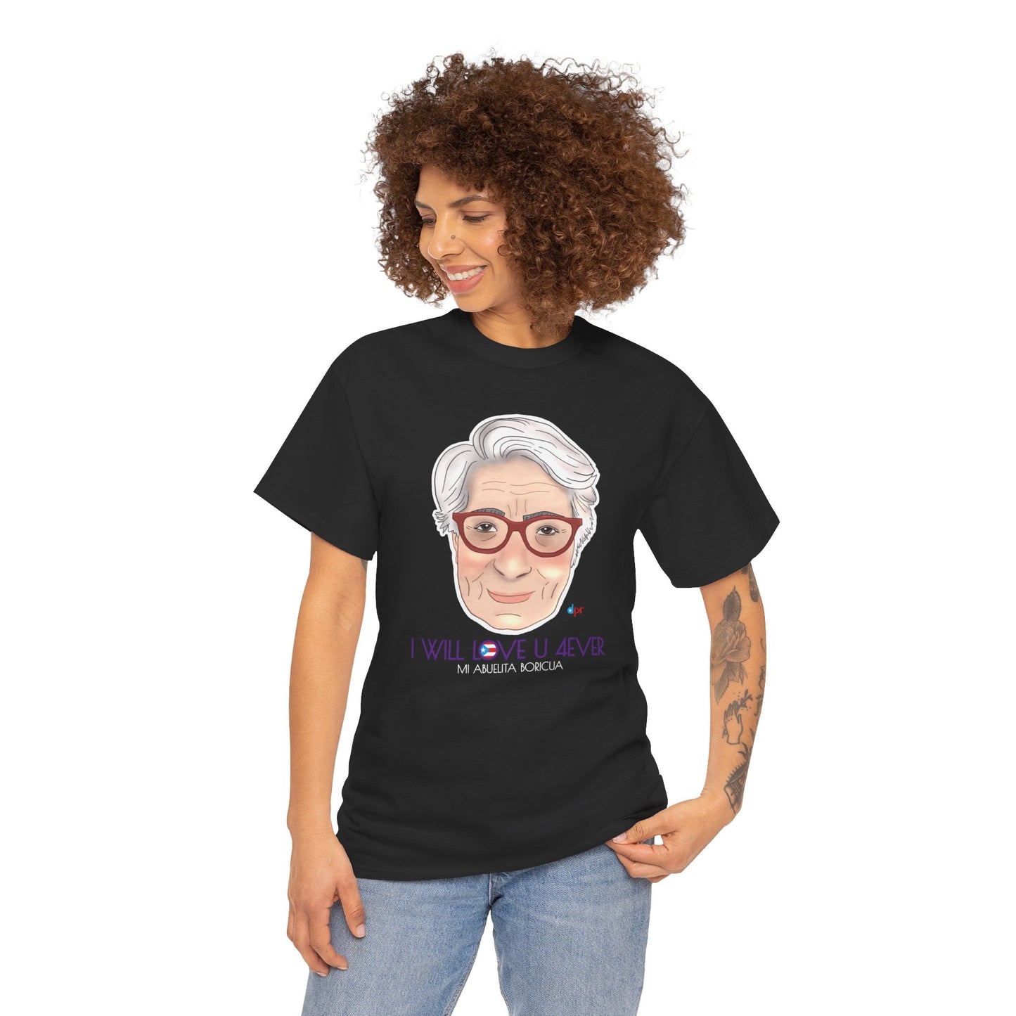 I Will Love You Forever Abuelita Boricua Heavy Cotton Tee