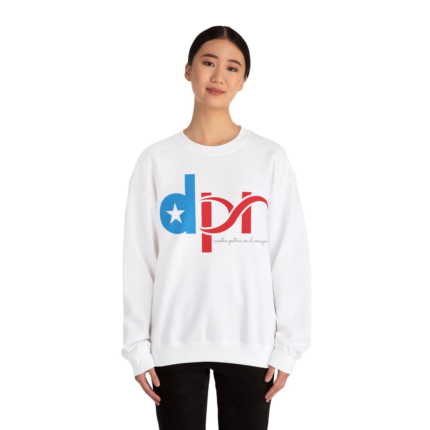 Dpr Nuestra patria en el corazón Unisex Heavy Blend™ Crewneck Sweaters