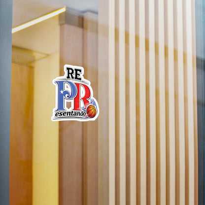 Puerto Rico Basketball REPresentando Waterproof Kiss-Cut Vinyl Decal