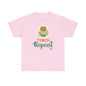 Coffee Teach Repeat - Back to School Boricua Teacher Heavy Cotton Tee