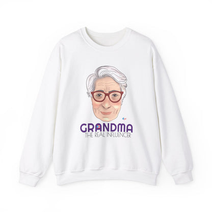 Grandma The real Influencer Heavy Blend™ Crewneck Sweatshirt