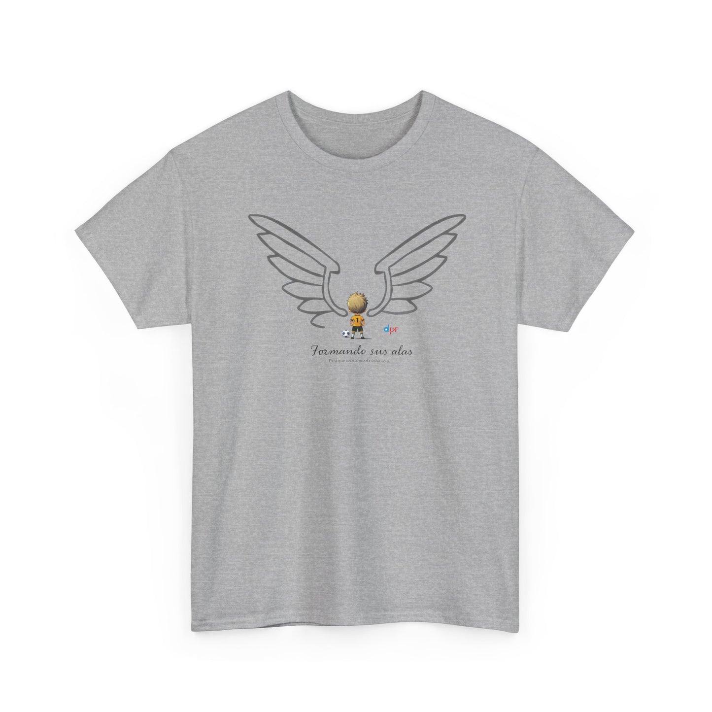 Formando sus Alas | Soccer Player Unisex Heavy Cotton Tee