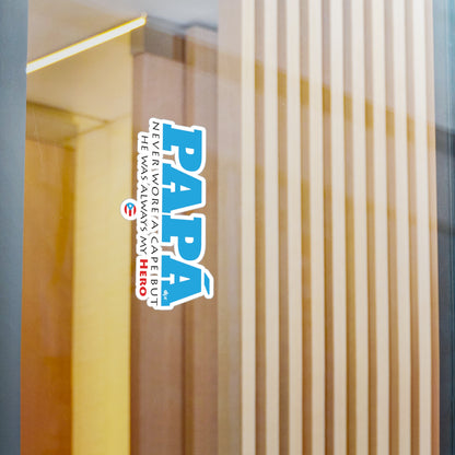 Papá My Hero Blue Kiss-Cut Vinyl Decals