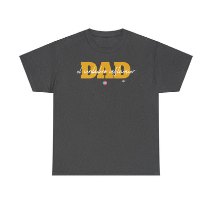 Dad El Verdadero Influencer Yellow Unisex Heavy Cotton Tee