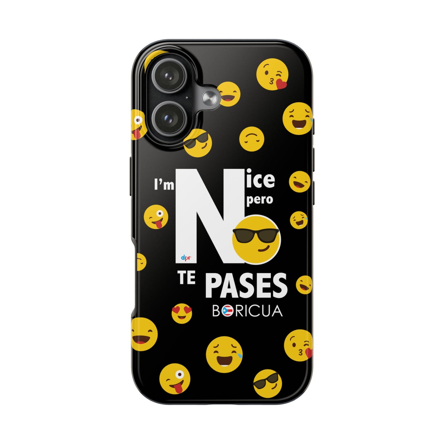 I'm Nice pero No Te Pases Black Tough Phone Cases