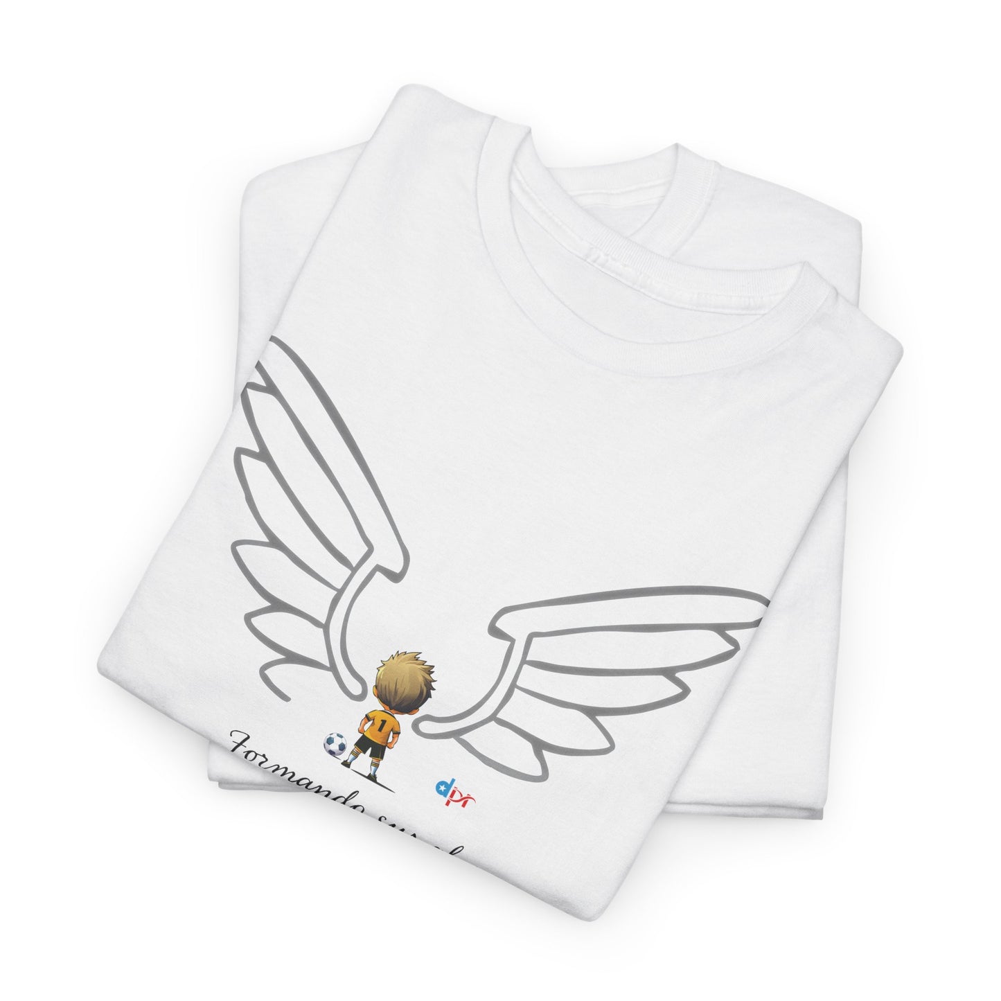 Formando sus Alas | Soccer Player Unisex Heavy Cotton Tee