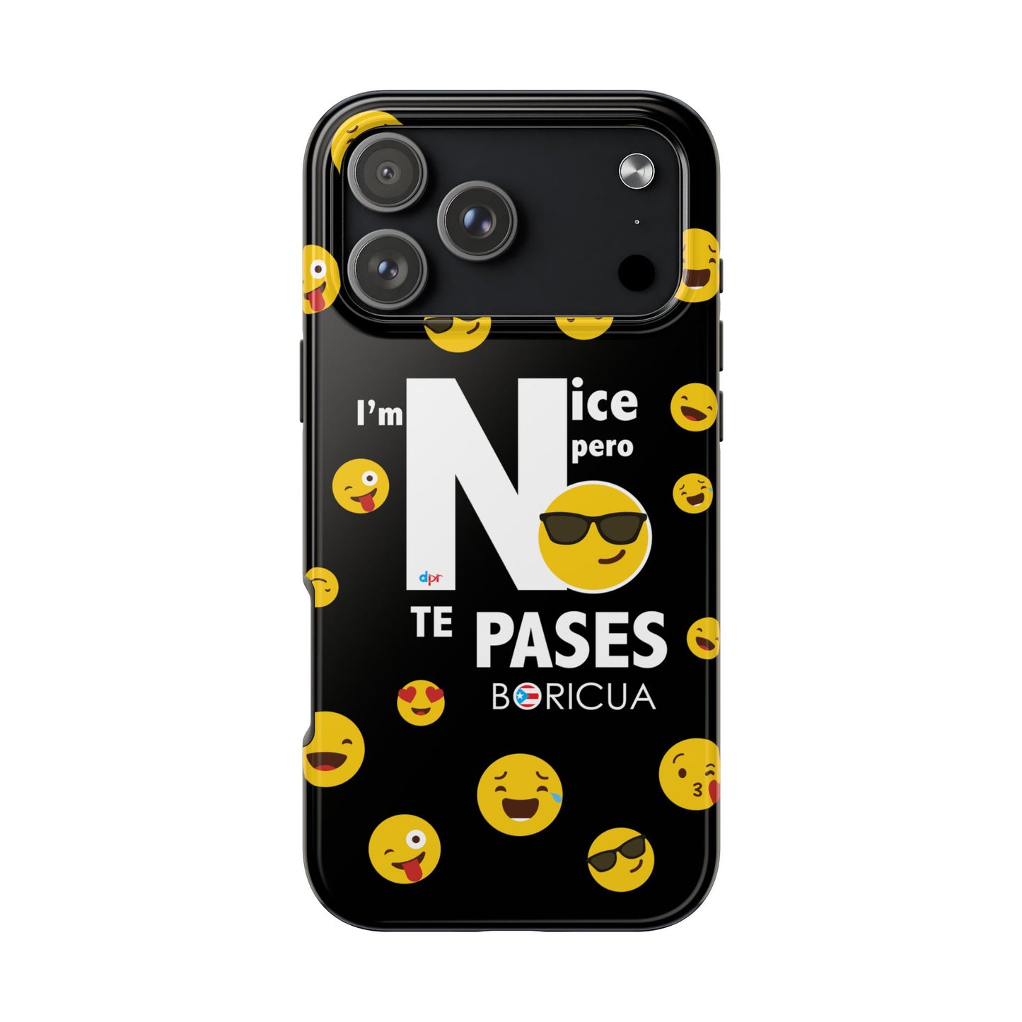 I'm Nice pero No Te Pases Black Tough Phone Cases