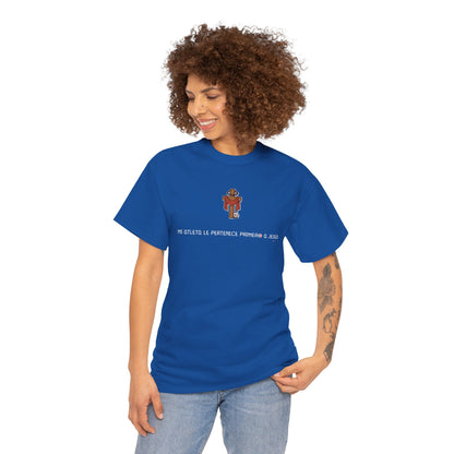 Mi Atleta Pertenece Primero a Jesús | Puerto Rico Faith Cross Soccer ball Unisex Heavy Cotton Tee