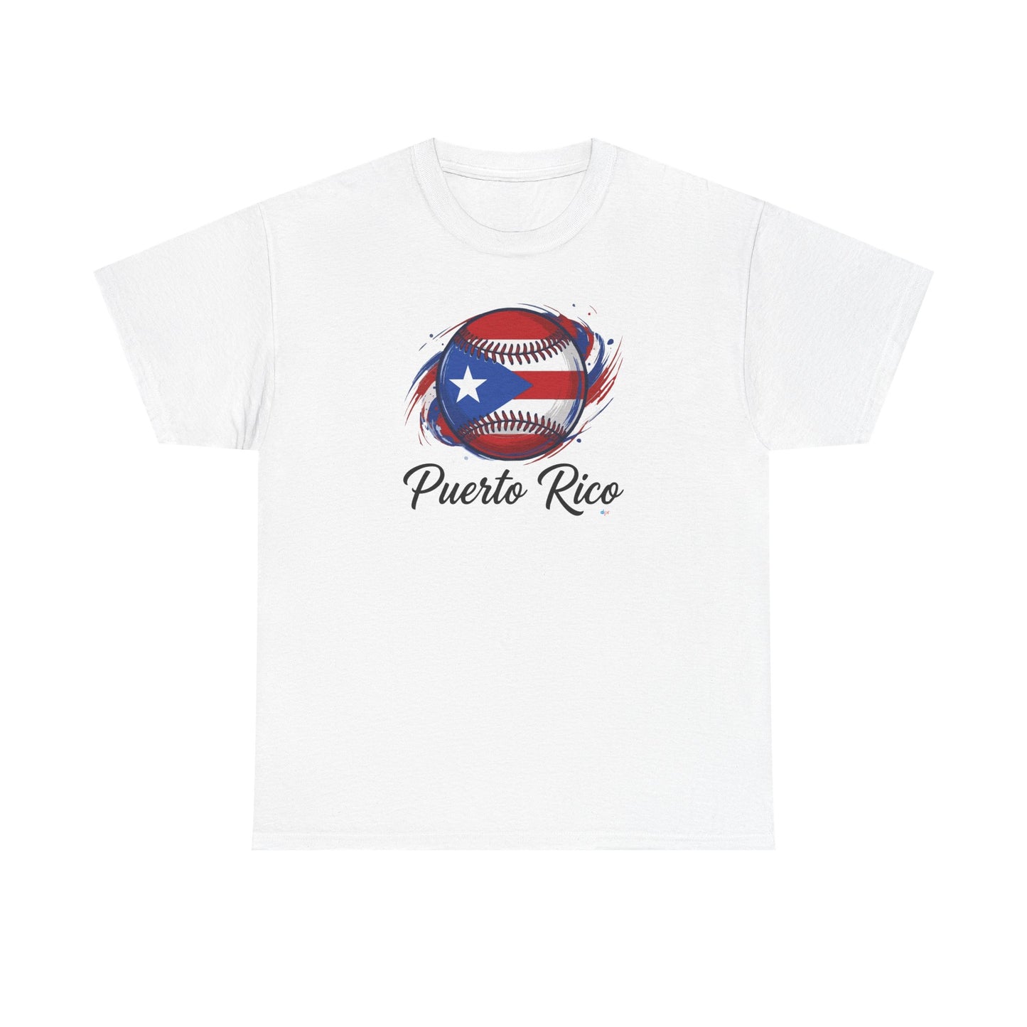 Puerto Rico Baseball Flag | Unisex Heavy Cotton T-Shirt