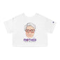 Mamá Boricua Always Here Never Left Women's Flowy Cropped Tee